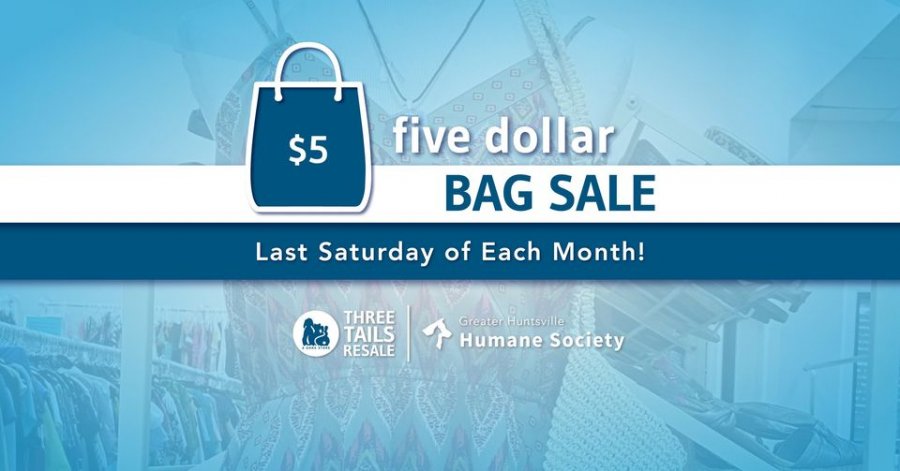 Three Tails ReSale $5 Bag Sale