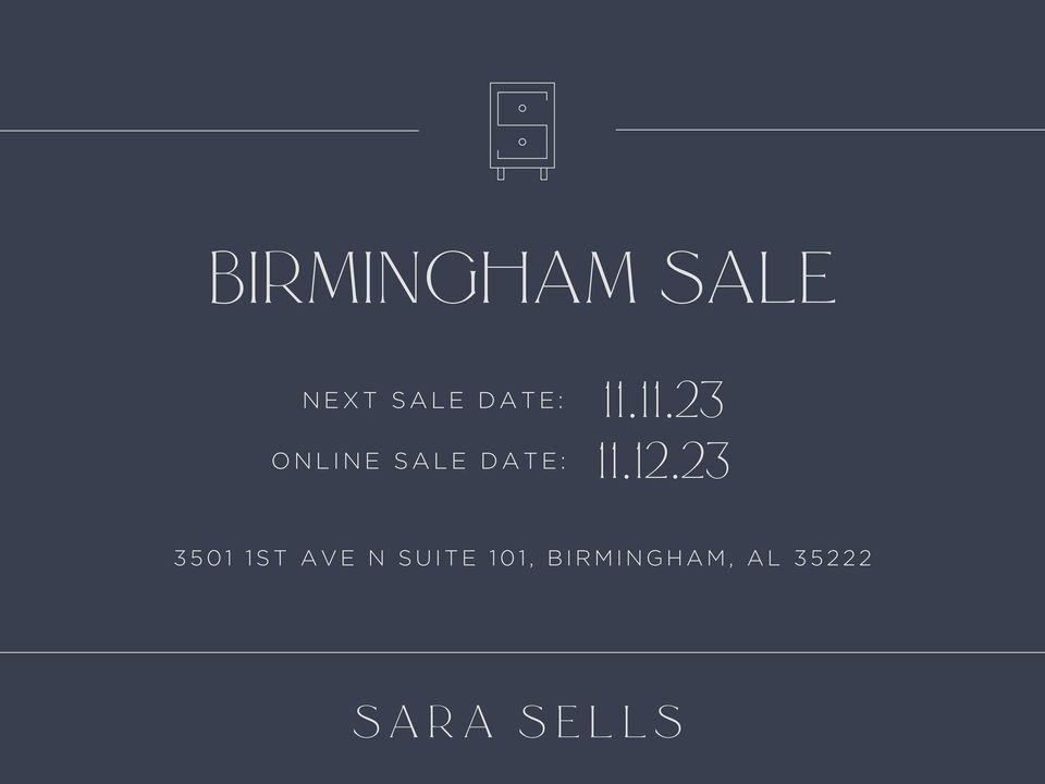 Sara Sells November Sale - Birmingham