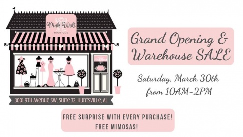 Pink Wall Boutique Warehouse Sale