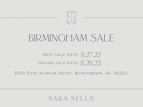 Sara Sells August Warehouse Sale - Birmingham