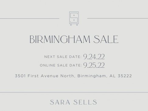 Sara Sells October Warehouse Sale - Birmingham
