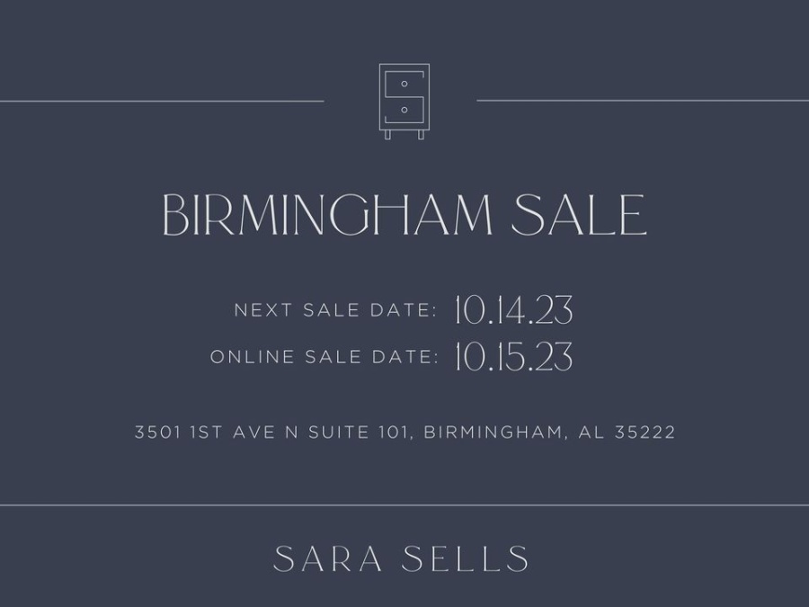 Sara Sells October Sale - Birmingham