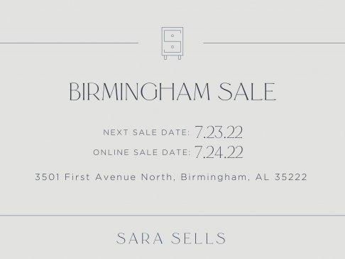 Sara Sells July Warehouse Sale
