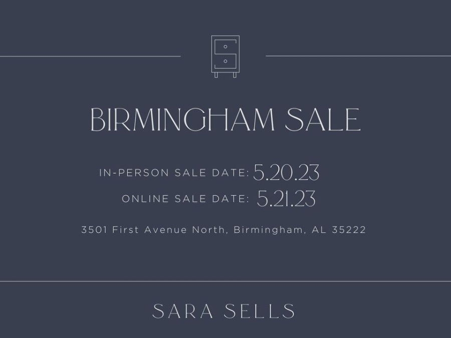 Sara Sells May Warehouse Sale - Birmingham