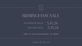 Sara Sells May Sale - Birmingham